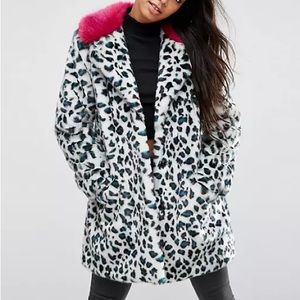 ASOS rare leopard print coat